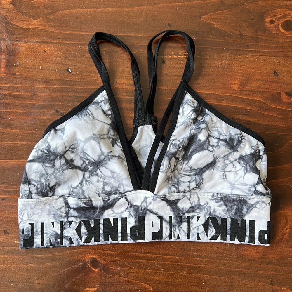 Victoria’s Secret PINK Unlined Marble Sports Bra